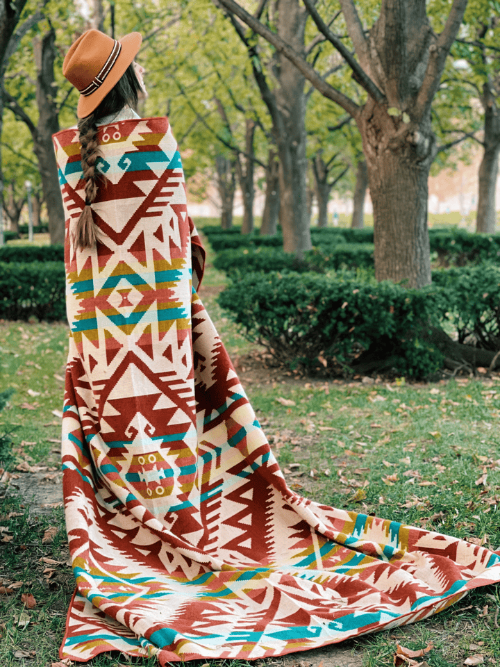 Canoa Blanket - Terracotta Sunrise