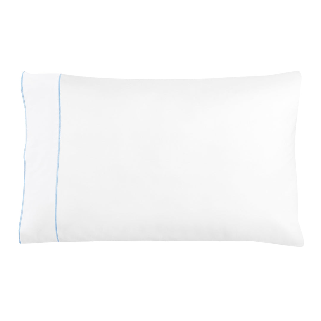 600 Thread Count Framed Sateen Embroidered Cotton Pillowcase Pair