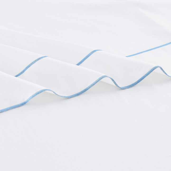 600 Thread Count Framed Sateen Embroidered Cotton Sheet Set