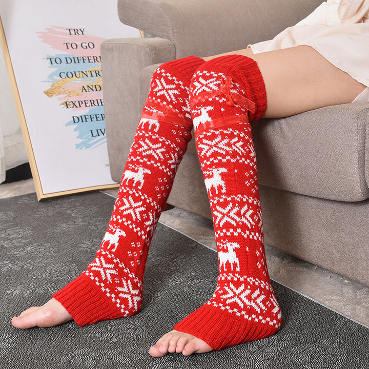 H&F Wool Overknee Socks c