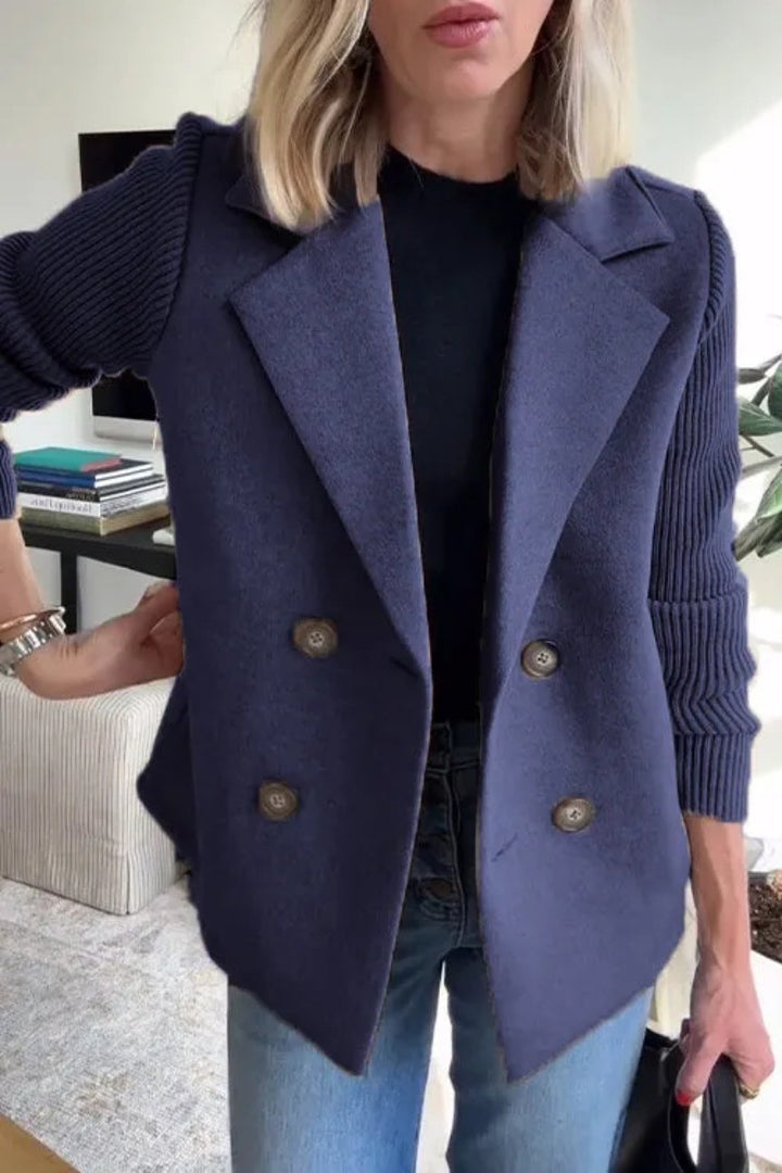 H&F Knitted Lapel Jacket c