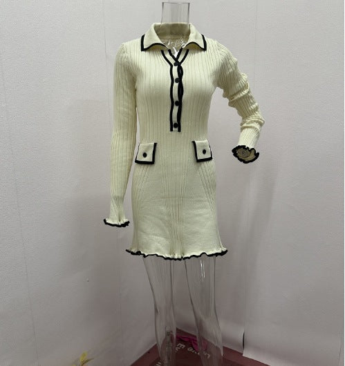 H&F Contrast Slim Dress c