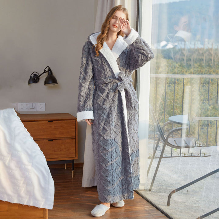 H&F Hooded Flannel Nightgown c