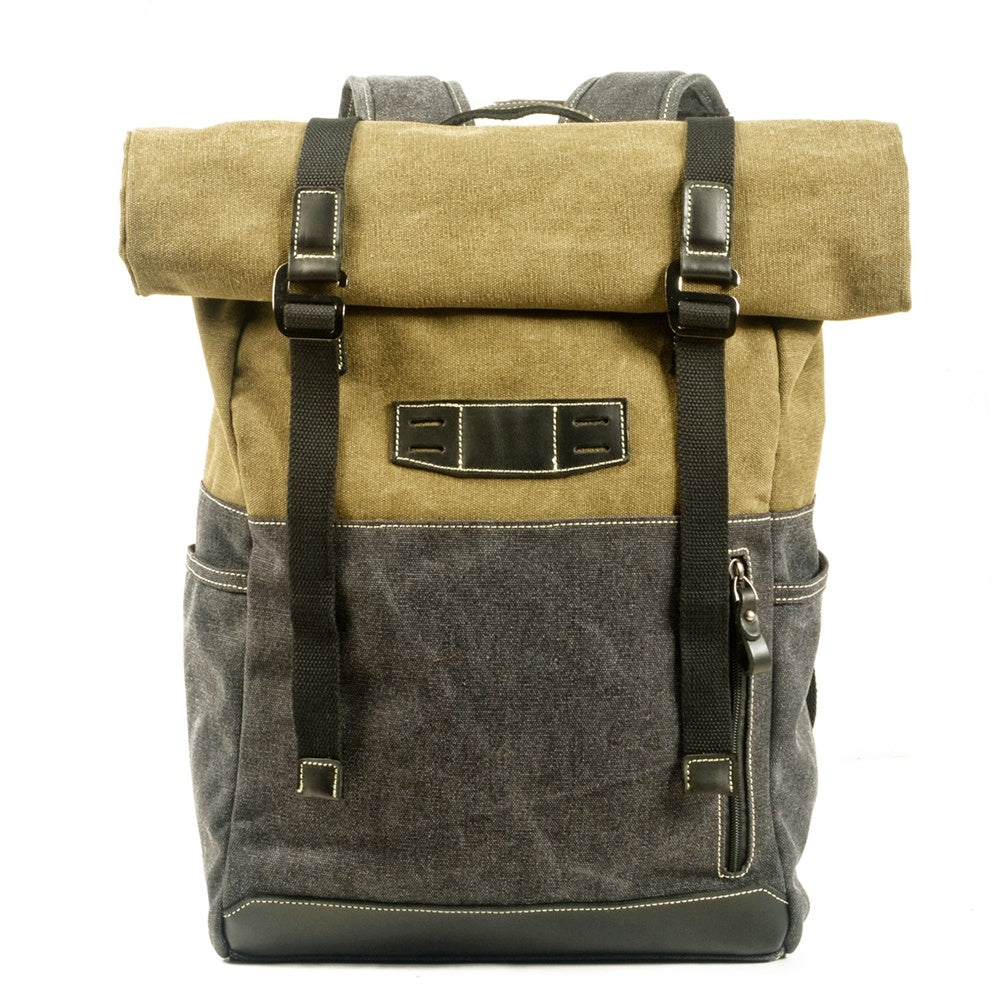 H&F Retro Canvas Backpack c