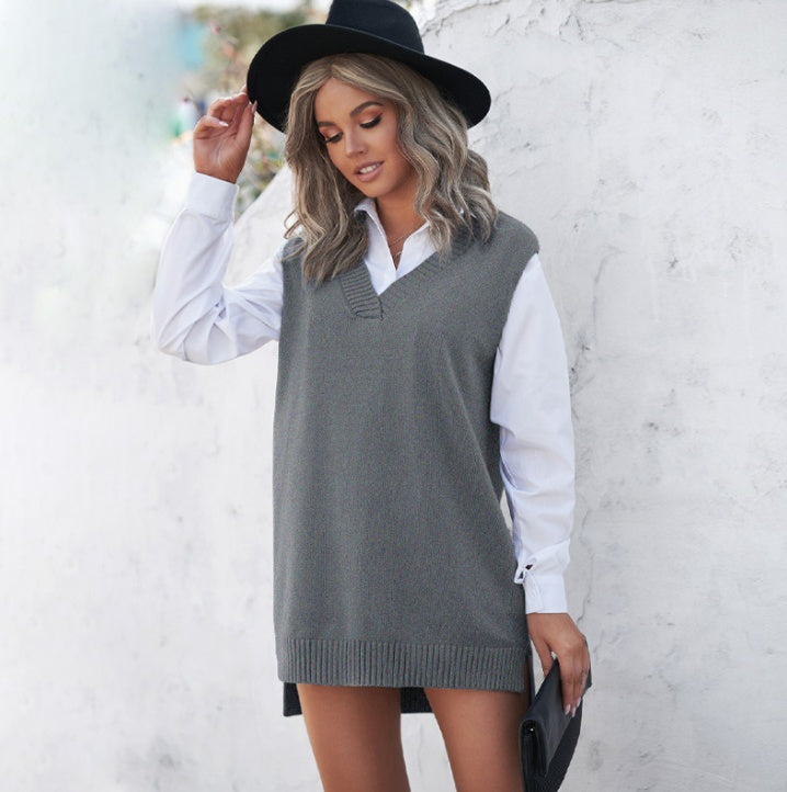 H&F Solid Knit Vest c