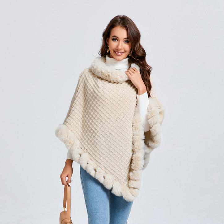 H&F Rabbit Fur Cape c