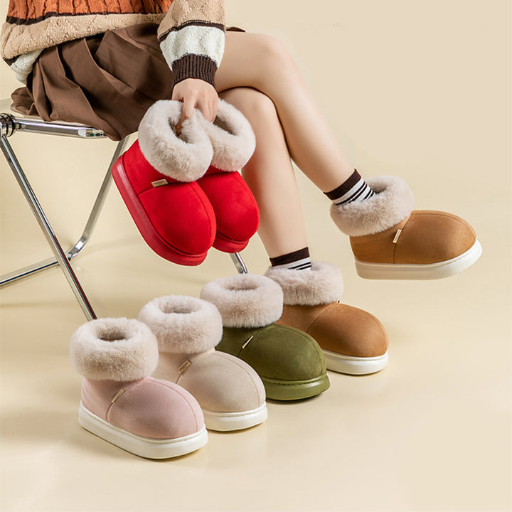 H&F Fur Warm Ankle Boots c