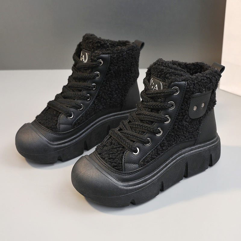 H&F Lace-Up Snow Boots c