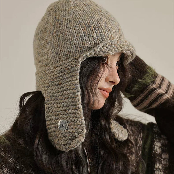 Knitted Earmuffs Hat