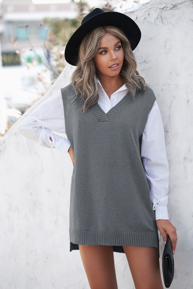 H&F Solid Knit Vest c