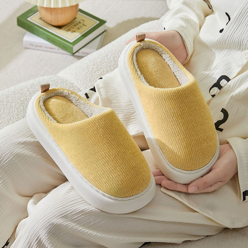 H&F Velvet Cotton Slippers c