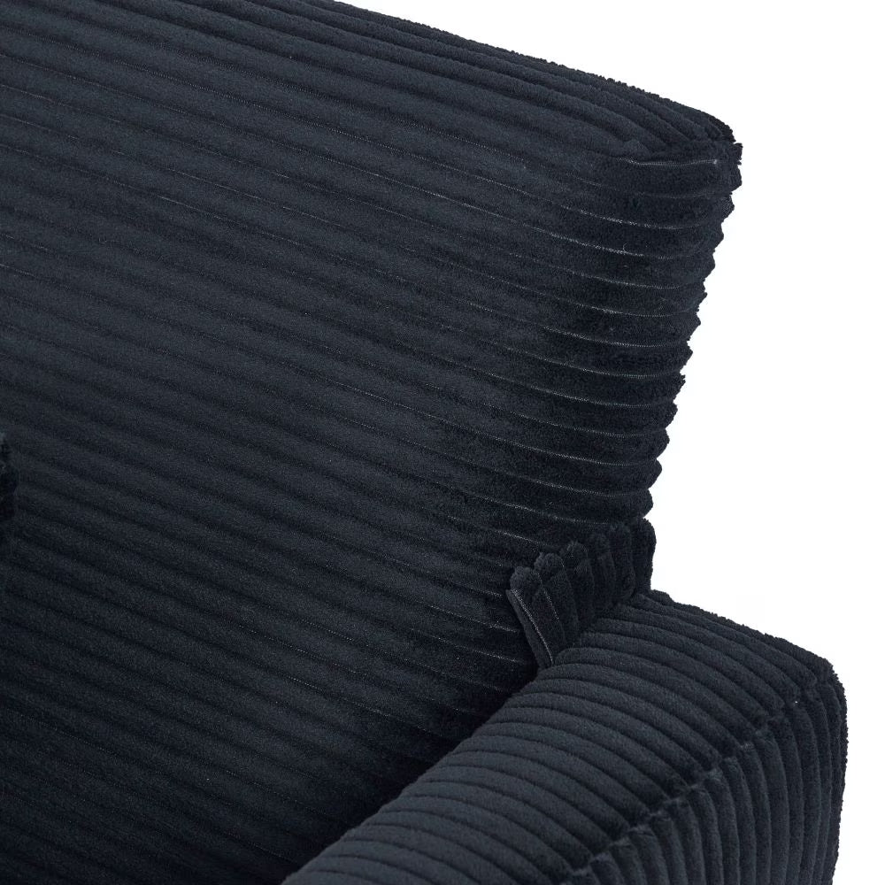 H&F Stylish Corduroy Loveseat c