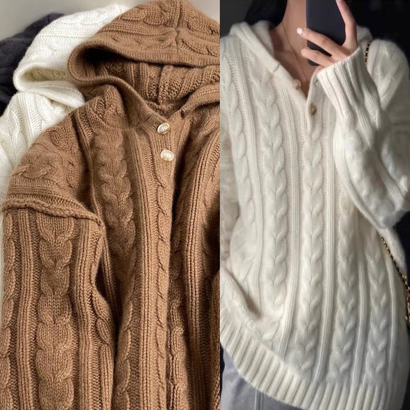 H&F Heavy Cashmere Hooded c