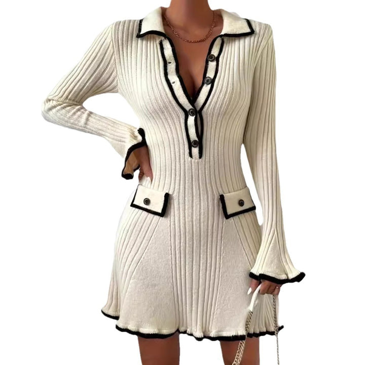 H&F Contrast Slim Dress c