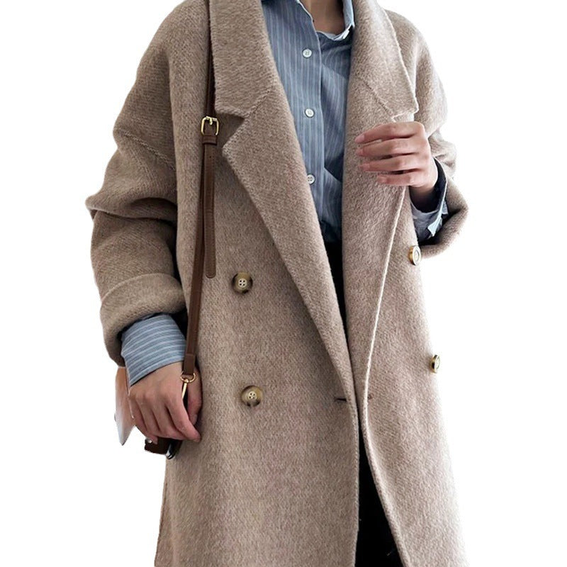 H&F Camel Wool Overcoat c
