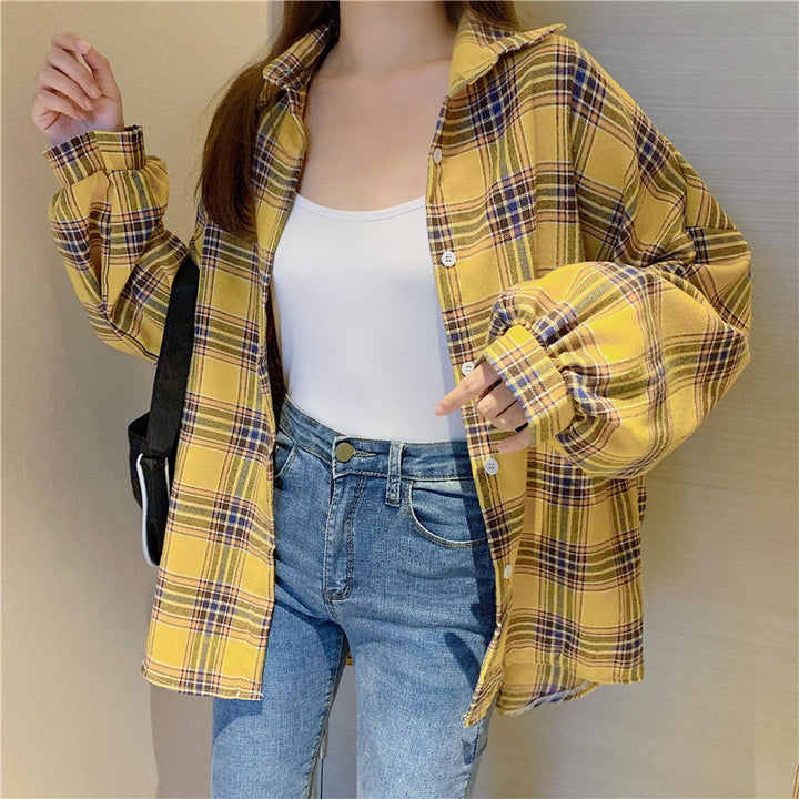 H&F Retro Plaid Shirt c