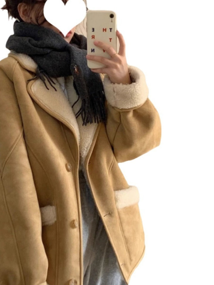 H&F Suede Short Coat c