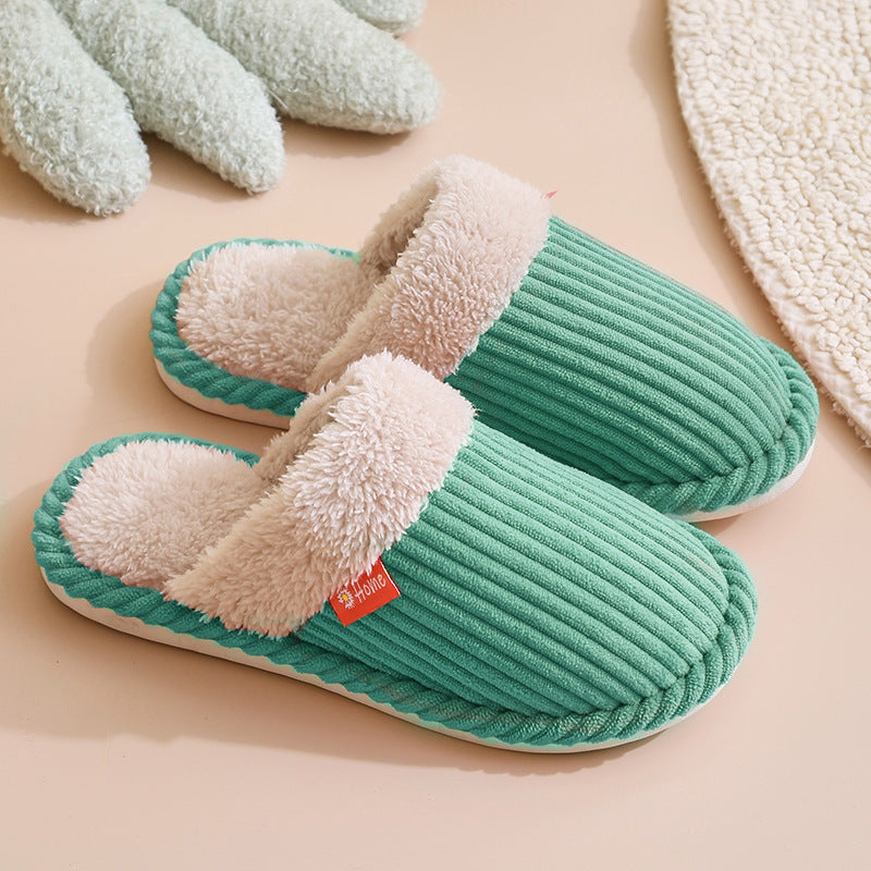 H&F Corduroy Home Slippers c