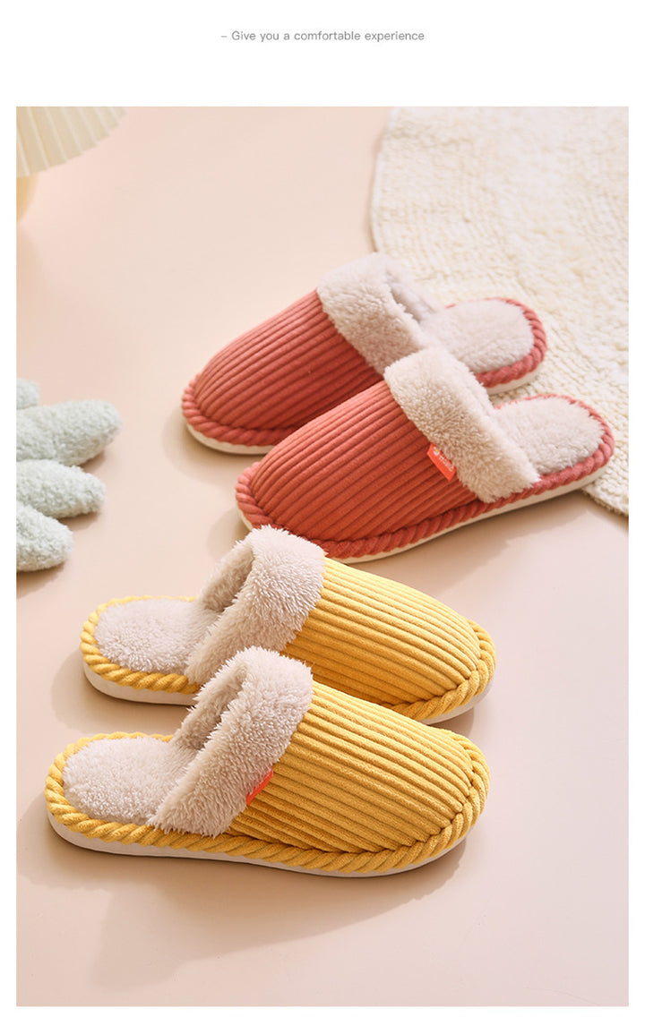 H&F Corduroy Home Slippers c