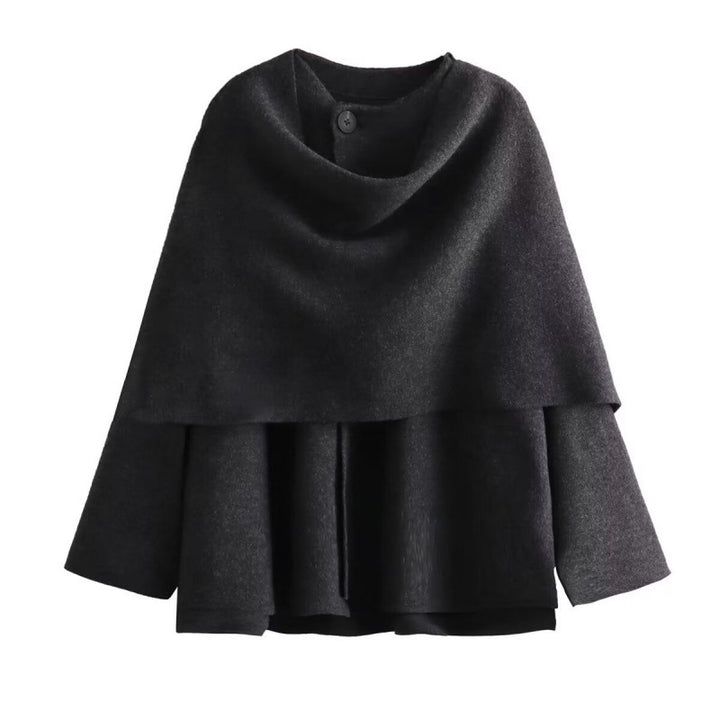 Women's Loose Casual Cape Knitted Sweater Coat