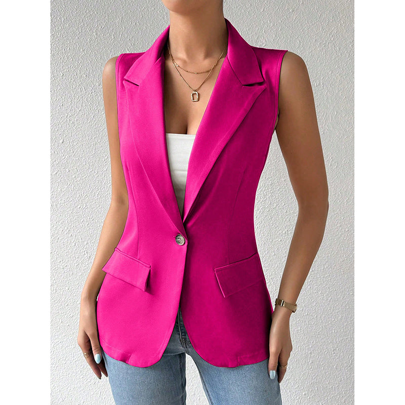 H&F Sleeveless Blazer Vest c