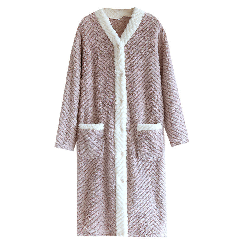H&F Velvet Nightdress Pajamas c