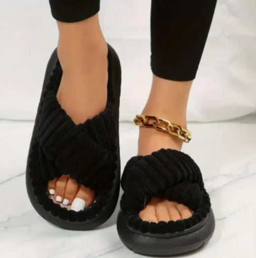 H&F Fluffy Home Slippers c