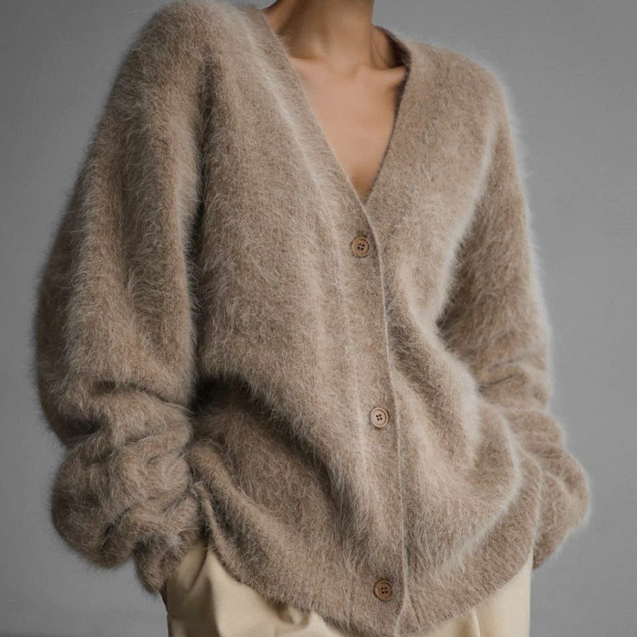H&F V Neck Button Cardigan c