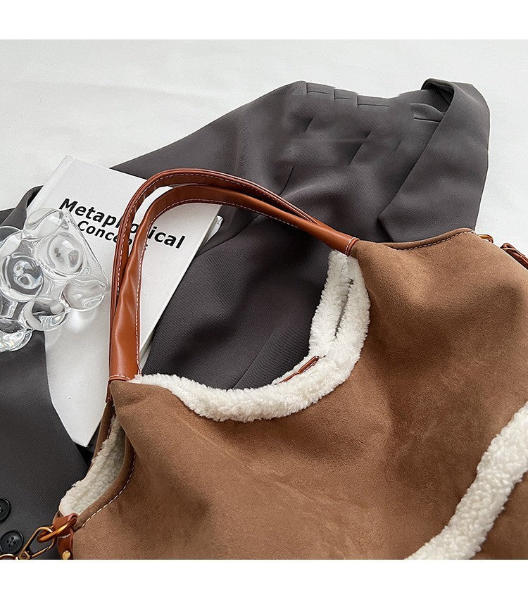 H&F Plush Suede Tote c