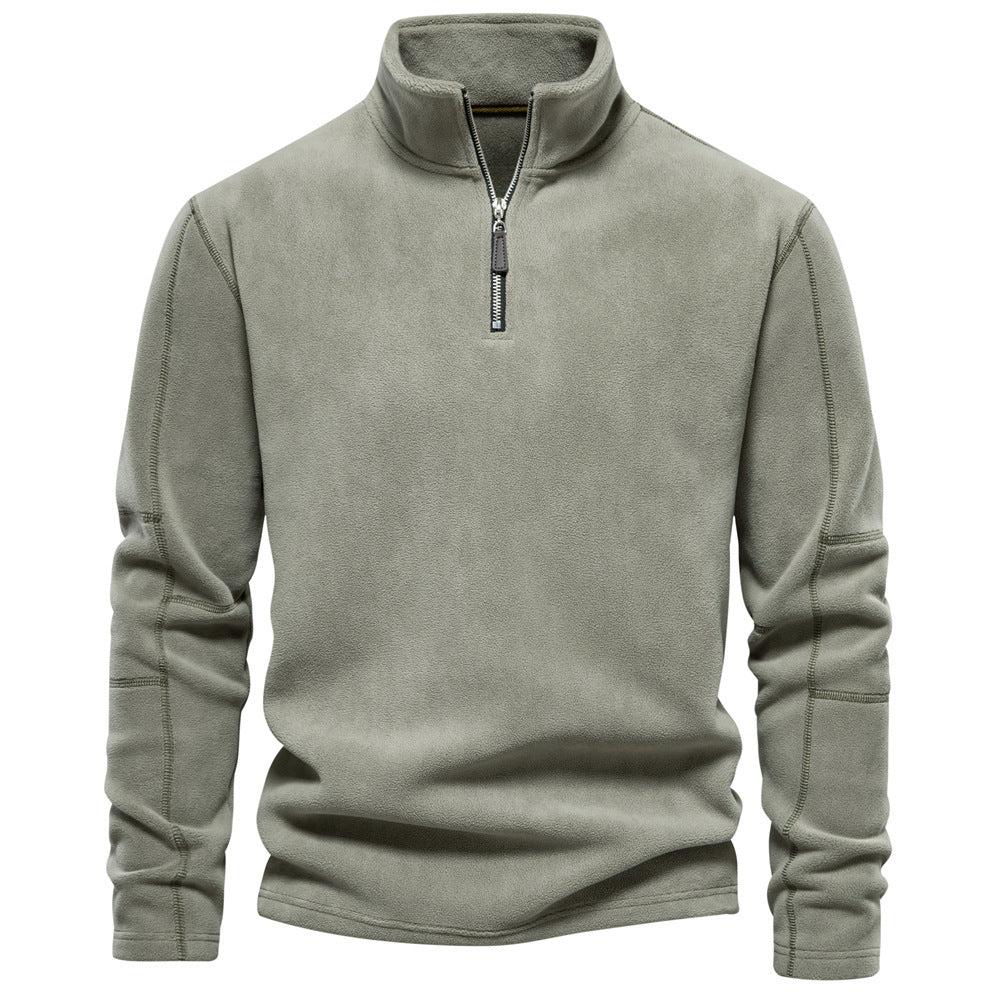 H&F Stand-collar Fleece Zip c
