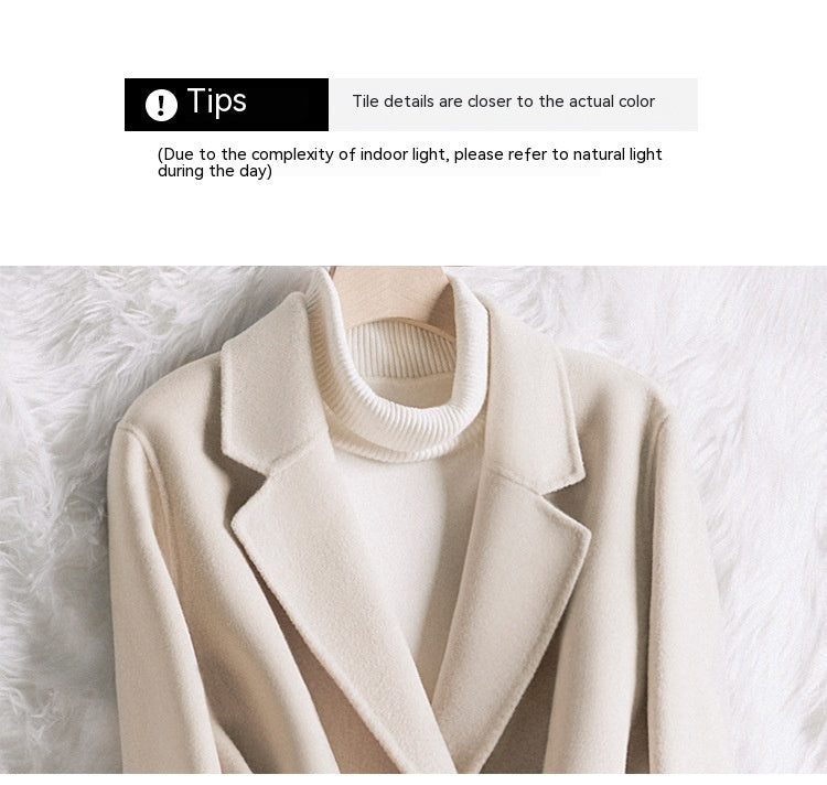 H&F Cream Slim Coat c