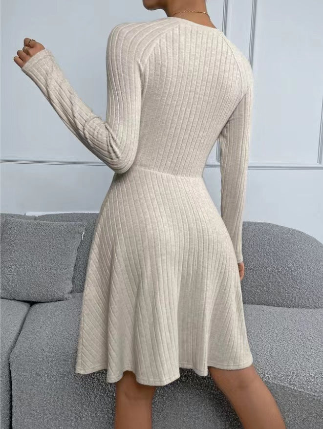 H&F Stripe Fleece Dress c