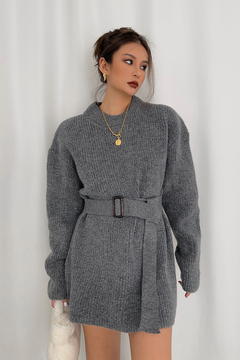 H&F Loose Knit Sweater c