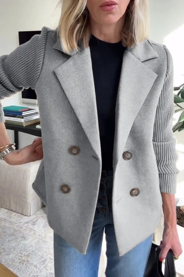 H&F Knitted Lapel Jacket c