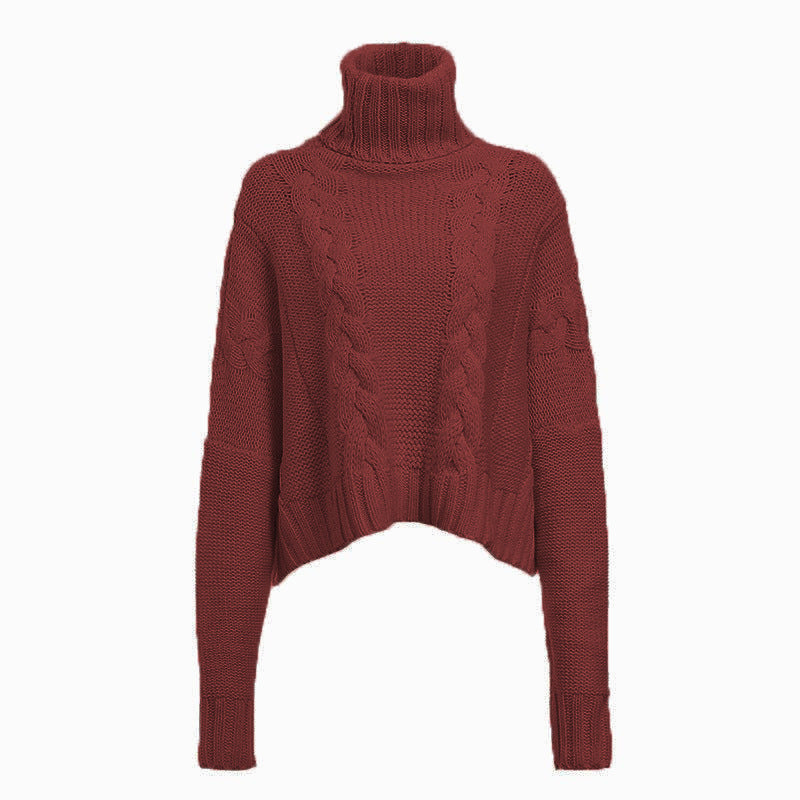 H&F Cable-Knit Turtleneck Sweater c