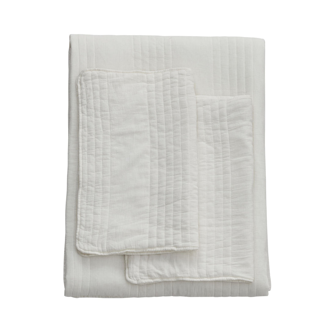 Stonewashed Cotton Quilt Set