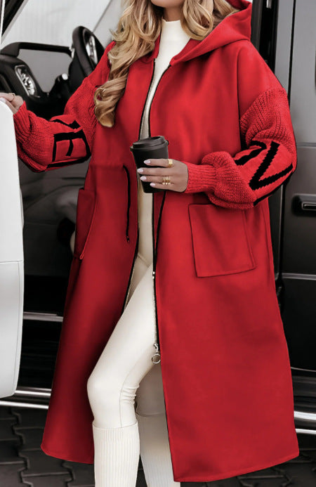 H&F Hooded Knit Trench c
