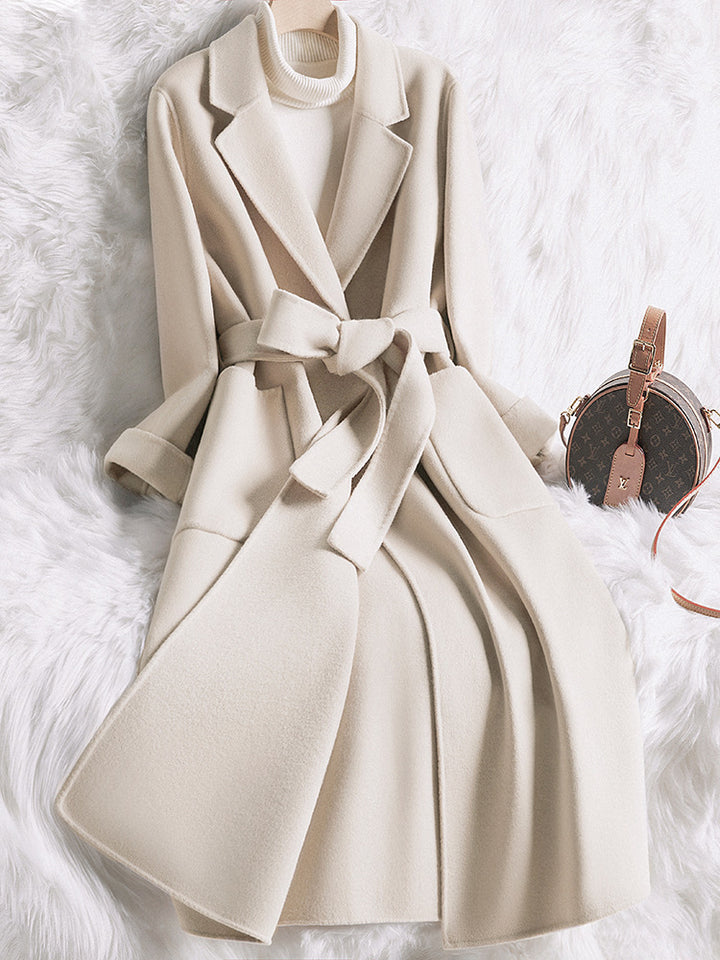 H&F Cream Slim Coat c