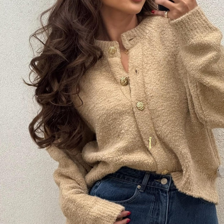 H&F Round Neck Button c