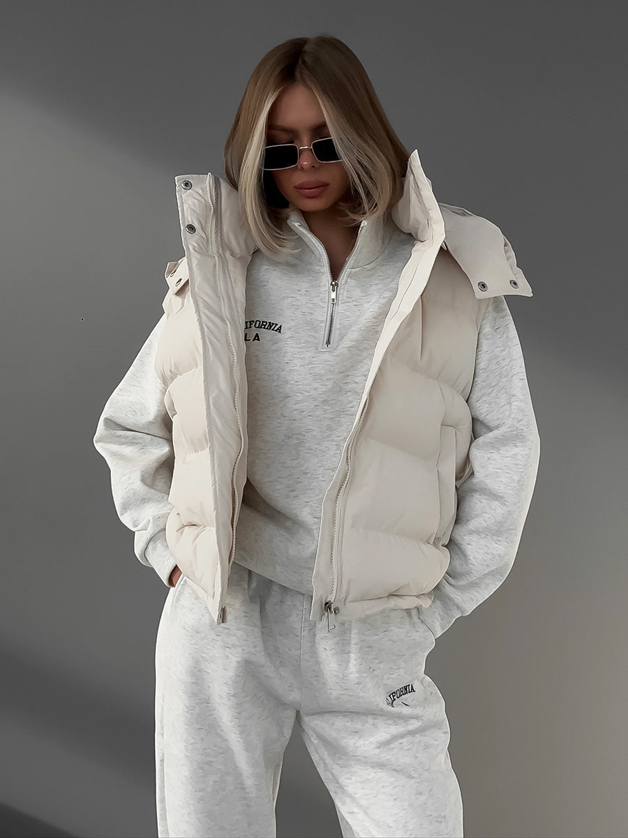 H&F Hooded Down Vest c