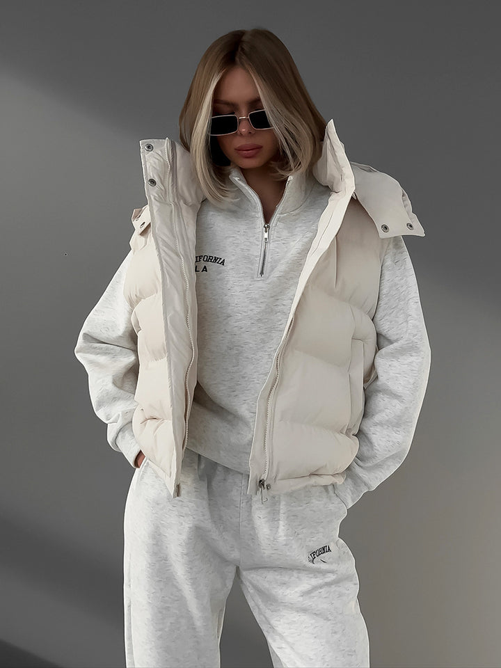 H&F Hooded Down Vest c