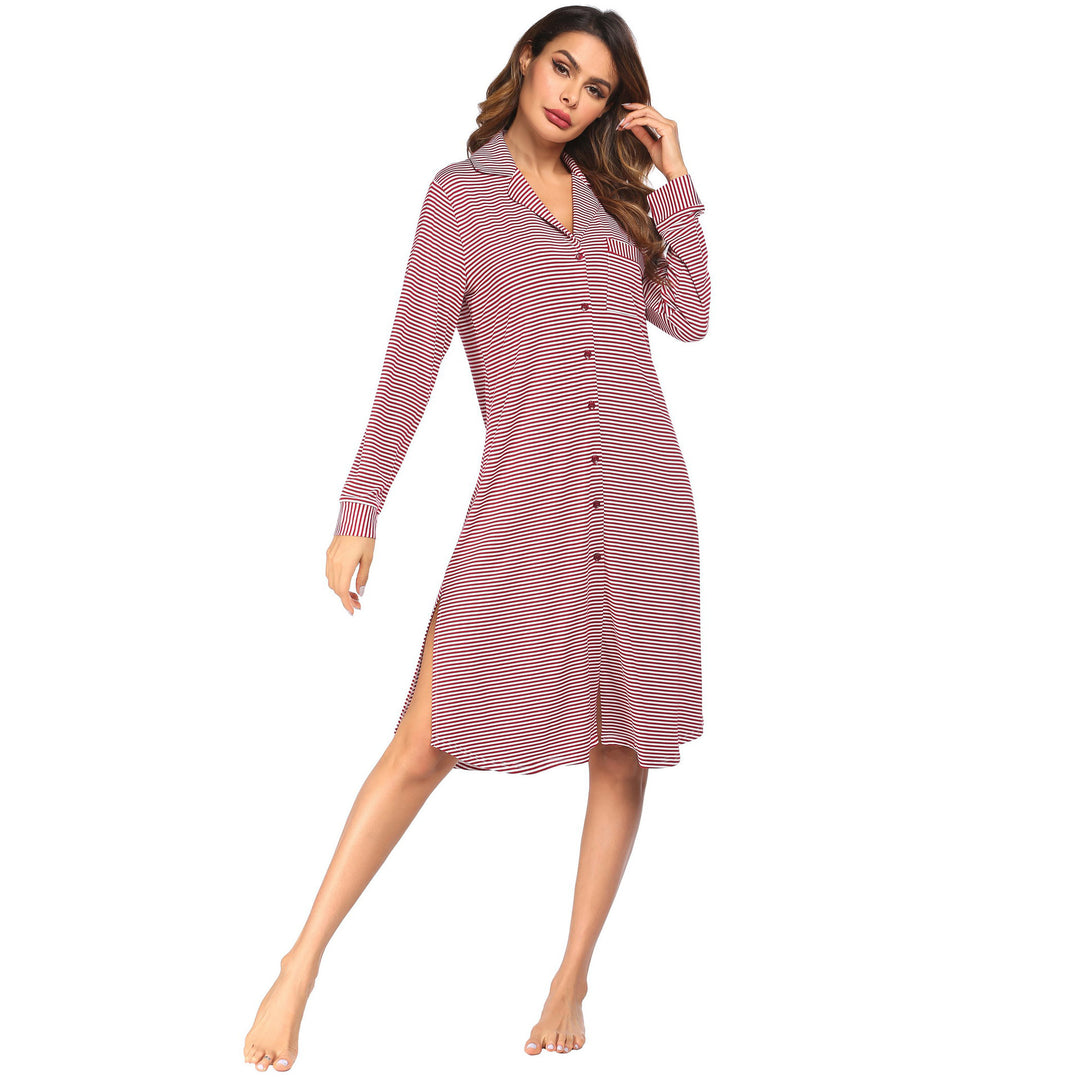 H&F Cotton Stripe Nightdress c