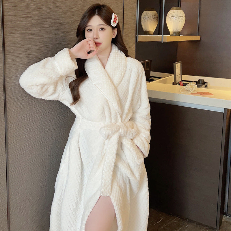 H&F Long Salon Bathrobe c