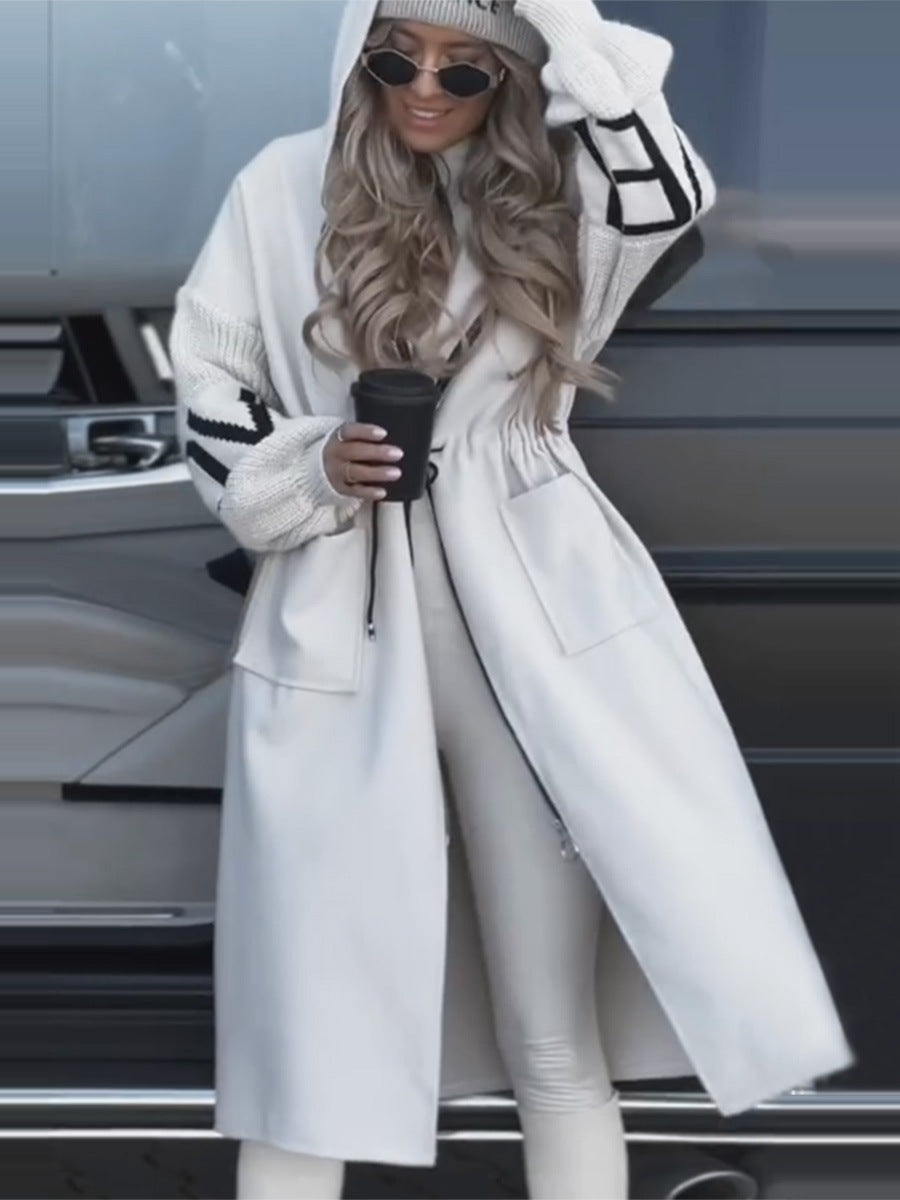 H&F Hooded Knit Trench c