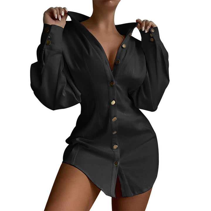 H&F Solid Shirt Dress c