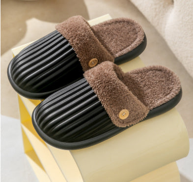 H&F Corduroy Home Slippers c