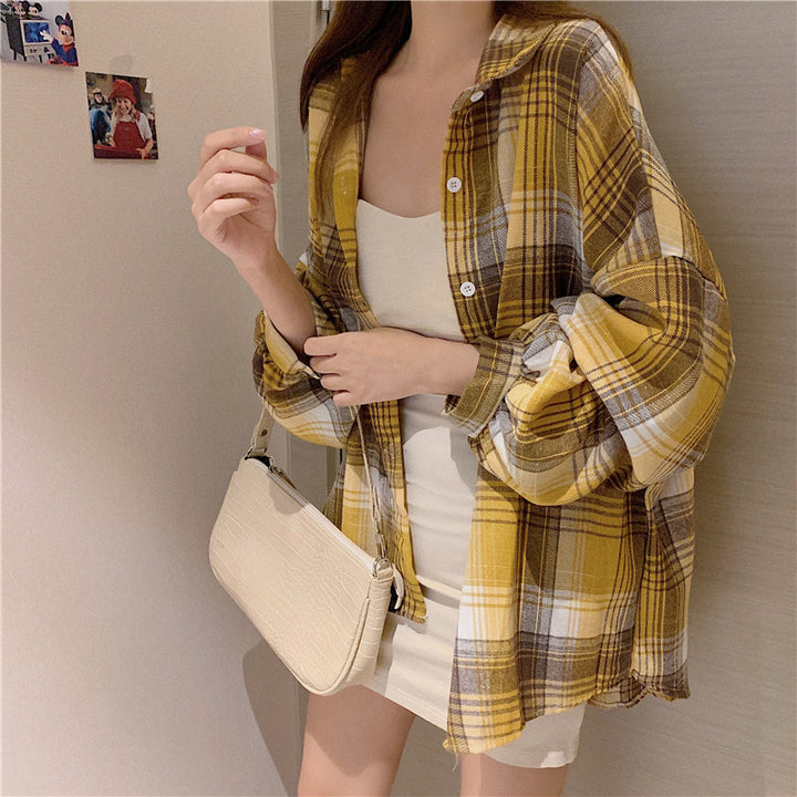 H&F Retro Plaid Shirt c