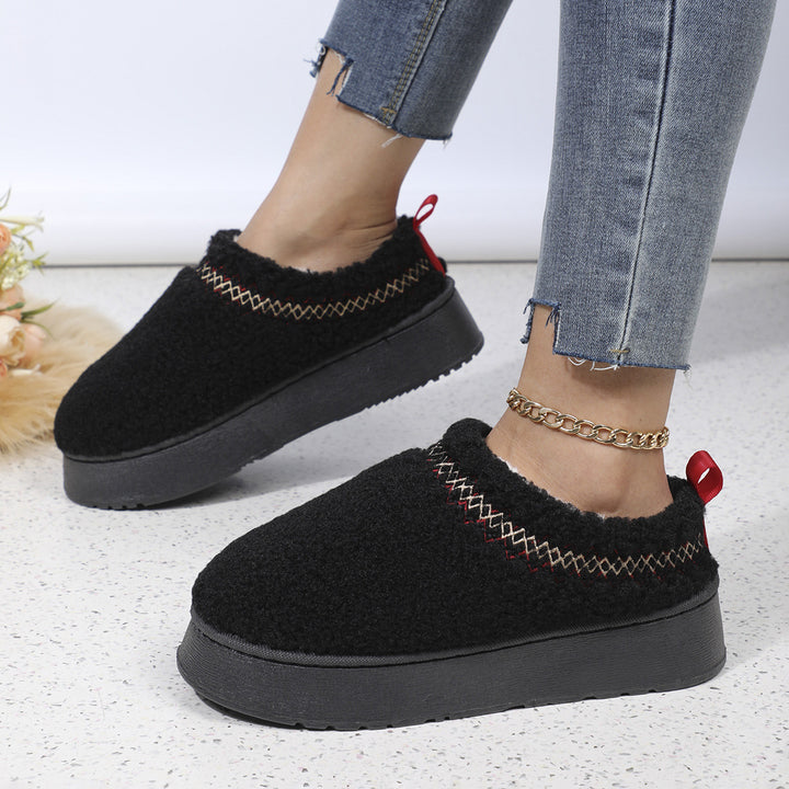 H&F Ethnic Plush Slippers c
