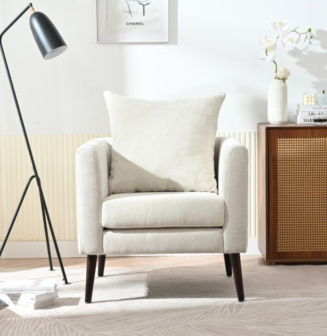 H&F Upholstered Wood Armchair c
