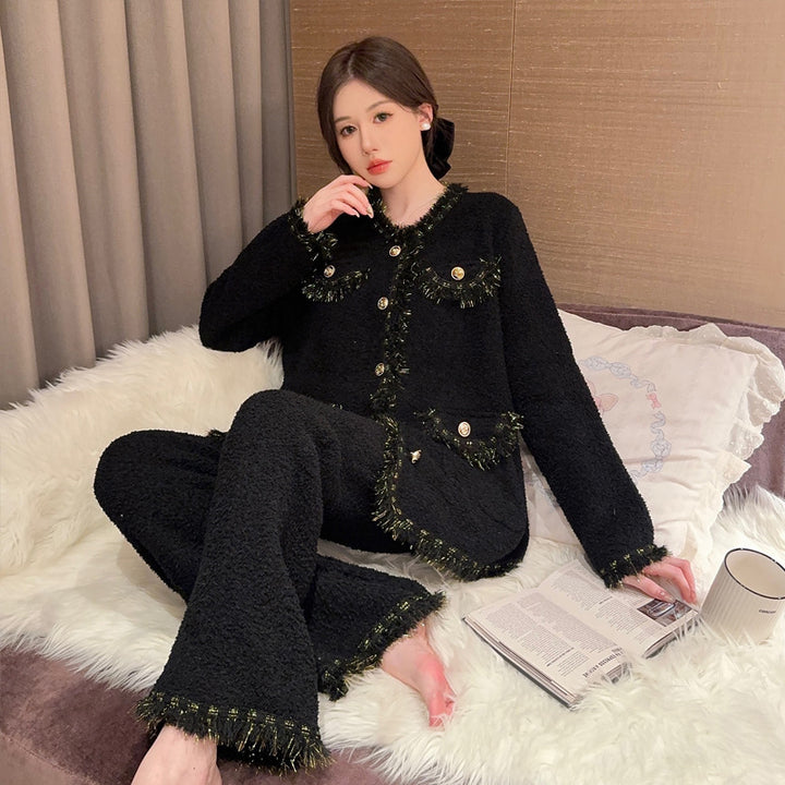 H&F French Velvet Pajamas c